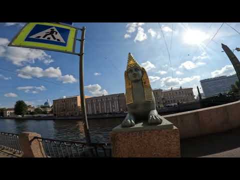 Видео: Веломаршрут  набережная реки Фонтанки
