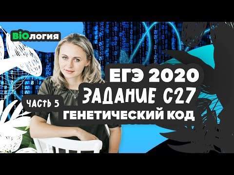 Видео: Задание 27. Вариант №5. Генетический код. Решаем задачи ЕГЭ Биология 2020.