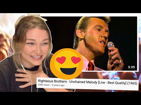 Видео: Реакция новозеландской девушки на выступление Righteous Brothers — UNCHAINED MELODY вживую!! 😍