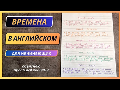Видео: Тренируем ВРЕМЕНА в АНГЛИЙСКОМ | 5 основных времен для уровня elementary | english grammar