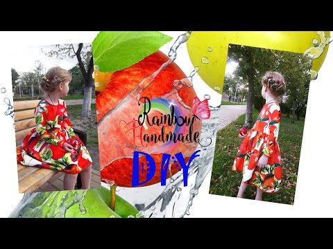 Видео: Платье с длинными рукавами и перепадом длины /Dress with long sleeves and a high-low skirt