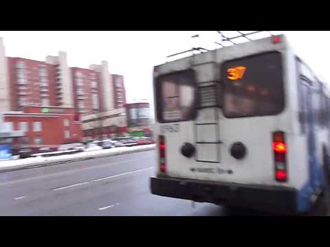 Видео: Мимо Авангардной. Троллейбус Санкт-Петербурга 9-133: ПТЗ-5283 б.1963 по №37 (08.03.19)