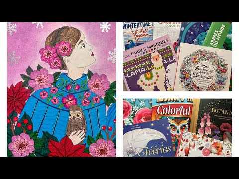 Видео: Раскрашенные работы за Декабрь 2024/Completed coloring pages December 2024