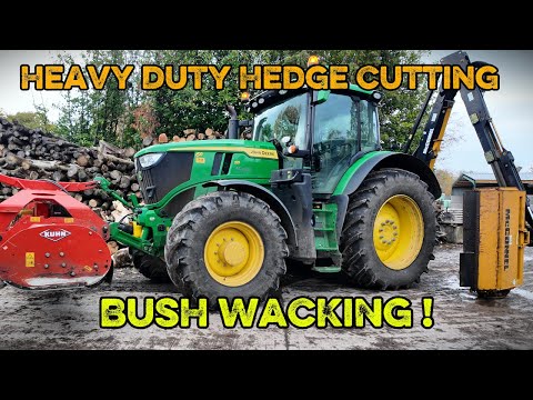 Видео: Заросшие живые изгороди, расчистка кустарников, передний цеп, как дольше сохранить остроту садовы...