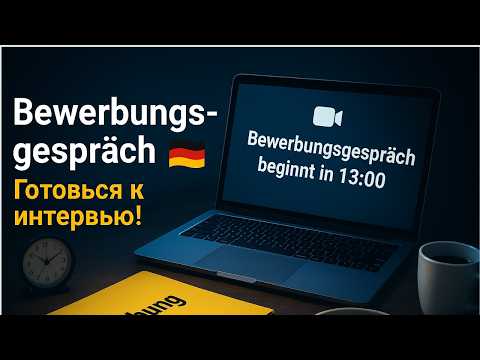 Видео: Немецкий язык 🇩🇪 Bewerbungsgespräch — Все слова, которые тебе нужны на собеседовании!