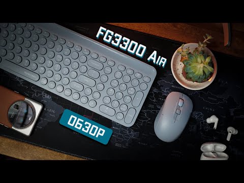 Видео: Бесшумная клавиатура и мышь - Обзор A4Tech Fstyler FG3300 Air