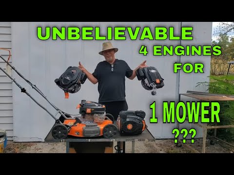 Видео: Неисправность двигателя газонокосилки YardMax, замена и разборка. Невероятная, почти новая газоно...