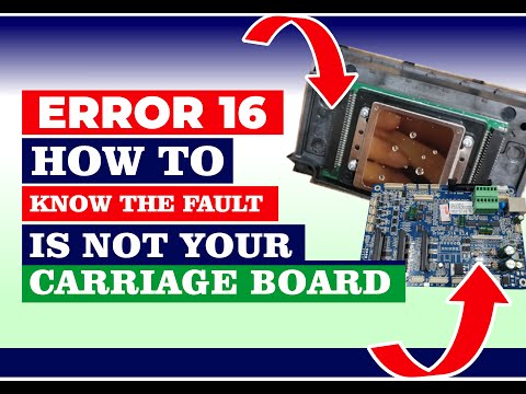 Видео: Ошибка 16: Проблема в печатающей головке или плате каретки?