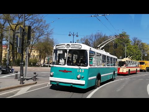 Видео: Троллейбус ЗиУ-5Г (143) г. Санкт-Петербург