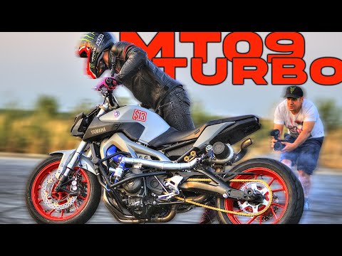 Видео: YAMAHA MT09 TURBO В ДЕЙСТВИИ!