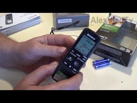 Видео: Диктофон Sony ICD PX333