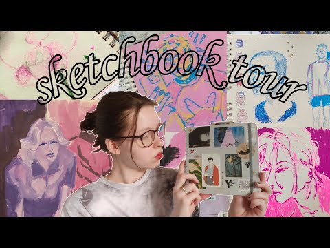 Видео: небольшой обзор скетчбука #скетчбук #sketchbooktour