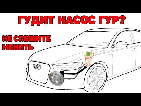 Видео: Гудит насос ГУР? Не спешите его менять. Audi A6C5.