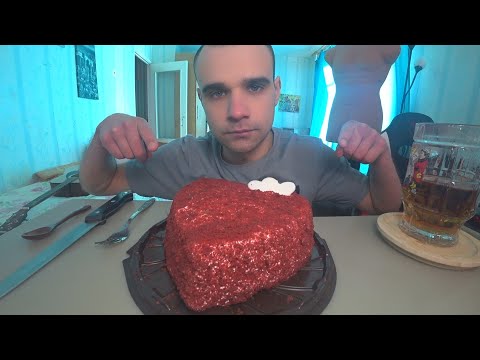 Видео: МУКБАНГ ТОРТ КРАСНЫЙ БАРХАТ / CAKE / SWEET / ОБЖОР / EATING Mukbang АСМР ASMR 먹방