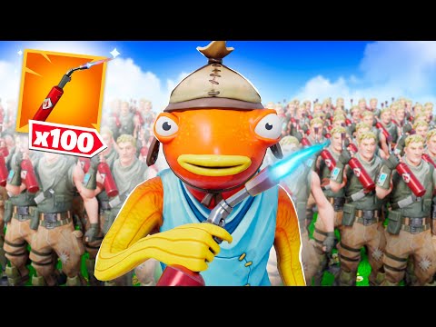 Видео: ФОРТНАЙТ, но 100 игроков используют только ГОРЕЛКИ 🔥