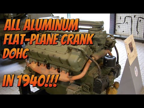 Видео: Полностью алюминиевый двигатель V8 с плоским коленвалом и двумя верхними распредвалами (DOHC) в 1...