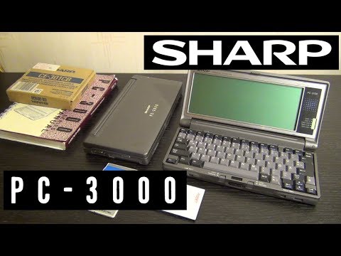 Видео: Sharp PC-3000 и PC-3100. Продвинутые палмтопы