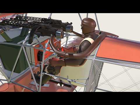 Видео: Как работает биплан Первой мировой войны