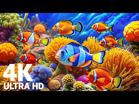 Видео: Лучший аквариум 4K — умиротворяющая жизнь океана с медузами и красочными рифовыми рыбами