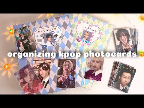 Видео: новый биндер, организация фотокарт stray kids, bts, xdinary heroes и др.📚 organizing kpop photocards