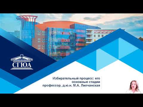 Видео: Избирательный процесс: его основные стадии. (Липчанская)