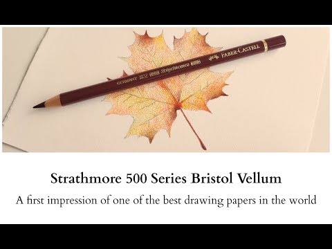 Видео: Strathmore 500 Series Bristol Vellum — первое впечатление