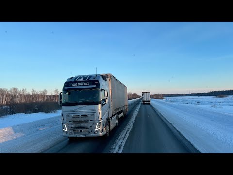 Видео: После Тюмени встреча на трассе! Прошёл Омск!!!
