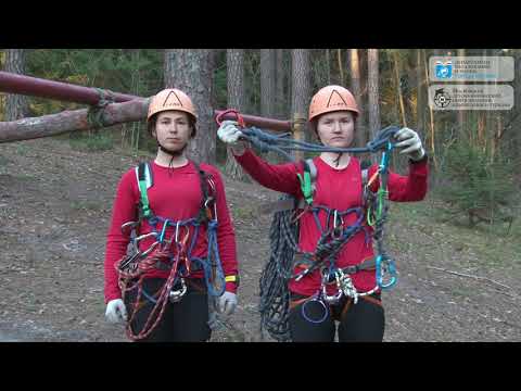 Видео: Преодоление навесной переправы в связке
