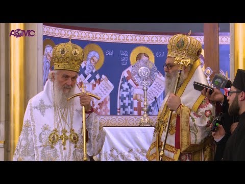 Видео: Беседе Патријарха Јована Десетог и Патријарха Иринеја на Литургији у Дамаску