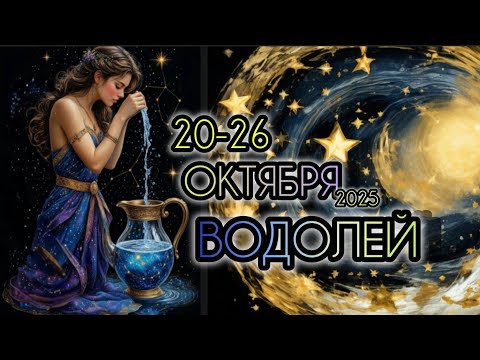 Видео: ВОДОЛЕЙ ♒ Прогноз на неделю 20-26 ОКТЯБРЯ 2025 года для знака зодиака Водолей.