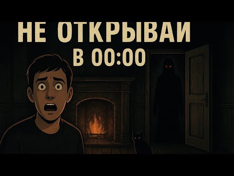 Видео: Не открывай двери в 00:00 | Жуткая история, от которой мурашки по коже! 😱