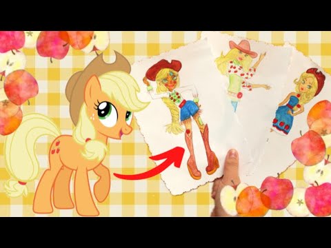 Видео: 10 СТИЛЕЙ РИСОВАНИЯ🍎ЭППЛДЖЕК ✨MY LITTLE PONY 