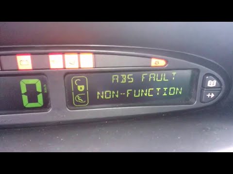 Видео: Citroen. abs.ситроён ксара пикассо. ABS fault non-function. Ошибка абс.Проверить abs