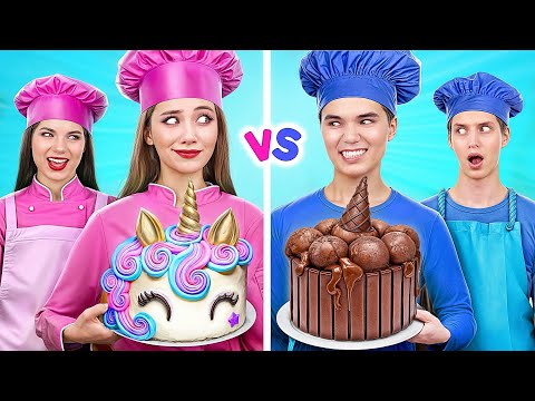 Видео: Кулинарный Челлендж: Мальчики VS Девочки | Ультра Богатые Девушки против Бедных Парней от Multi DO