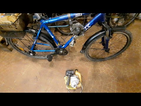 Видео: Быстрое превращение мотовелосипеда в электровелосипед. 🤓👍🚴‍♂️