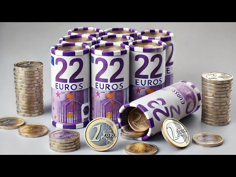 Видео: Роллы монет из банкомата 22 Luxemburg