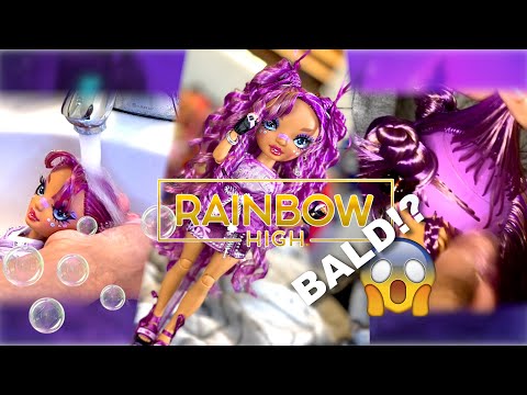 Видео: Rainbow High, серия 4 | 💜Лила Ямамото🌸 Распаковка + мытьё головы + новая укладка! @RainbowHigh