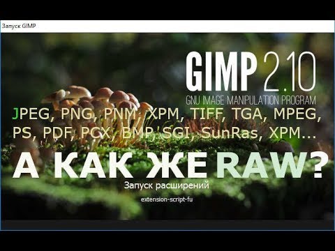 Видео: GIMP не дружит с RAW. Что делать?