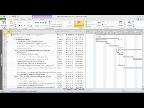 Видео: Представление и таблицы в MS Project