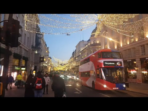 Видео: Лондон зимой. Прогулка по зимней Великобритании. Вечерняя прогулка по Лондону.