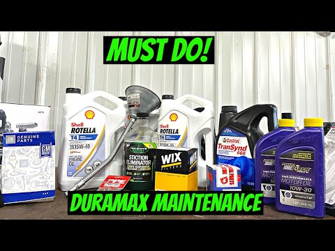 Видео: Обязательно! Техническое обслуживание Duramax! Замена масла, трансмиссии, жидкости раздаточной ко...