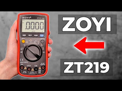 Видео: Полный обзор мультиметра ZOYI ZT219 / На что он способен?