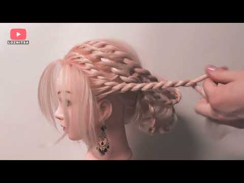 Видео: Простые и Красивые прически на Новый год. Свадебная Прическа  ©LOZNITSA