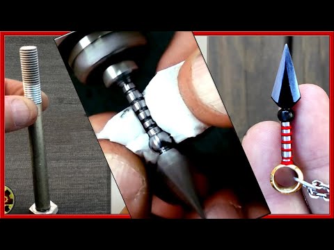 Видео: Как сделать кунайский ножi драгоценный камень с винтом и шестигранными гайками🇷🇺