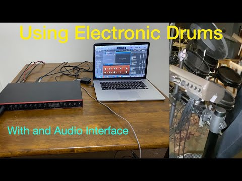 Видео: Использование электронных барабанов с аудиоинтерфейсом