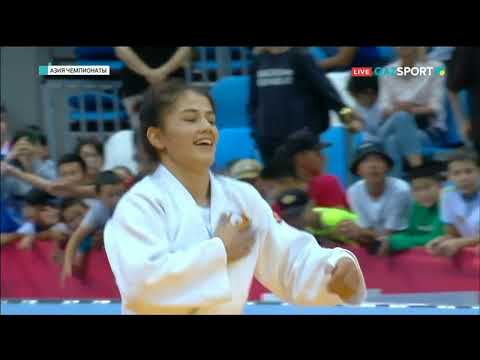 Видео: Дзюдо. Чемпионат Азии. 52 кг. Женщины. Финал. Диора Келдиорова (Узбекистан) - Аи Шишиме (Япония)