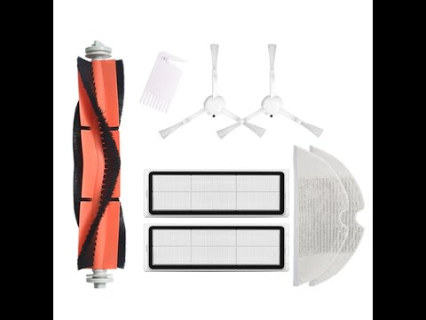 Видео: Xiaomi Mi Robot Vacuum Mop запасные фильтра, щеточки и тряпочки из микрофибры.