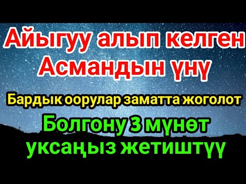 Видео: Асмандын үнү 🤲 Бардык ооруларды жок кылган 3 мүнөт