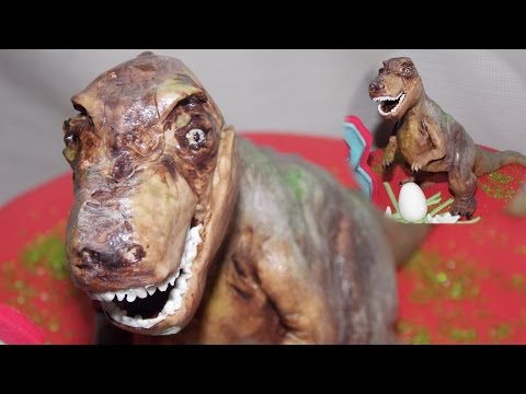 Видео: Диназавр из мастики / Dinosaur putty - Я - ТОРТодел!