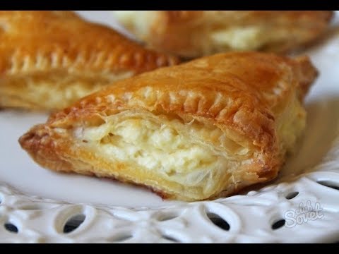 Видео: Слойки с творогом!Очень просто,быстро и вкусно.